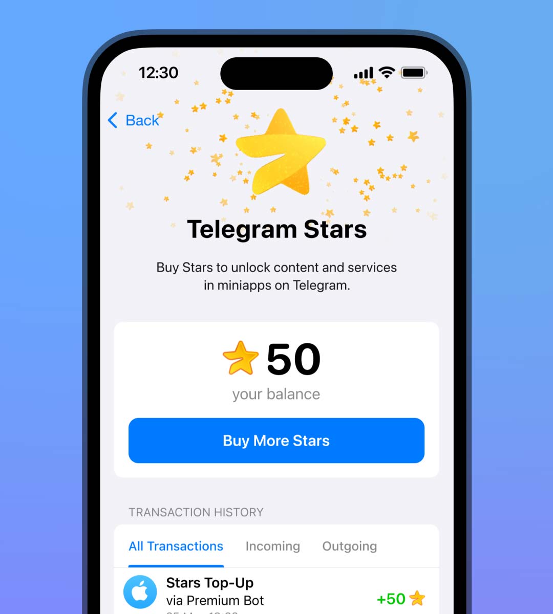 Telegram频道发帖界面导航